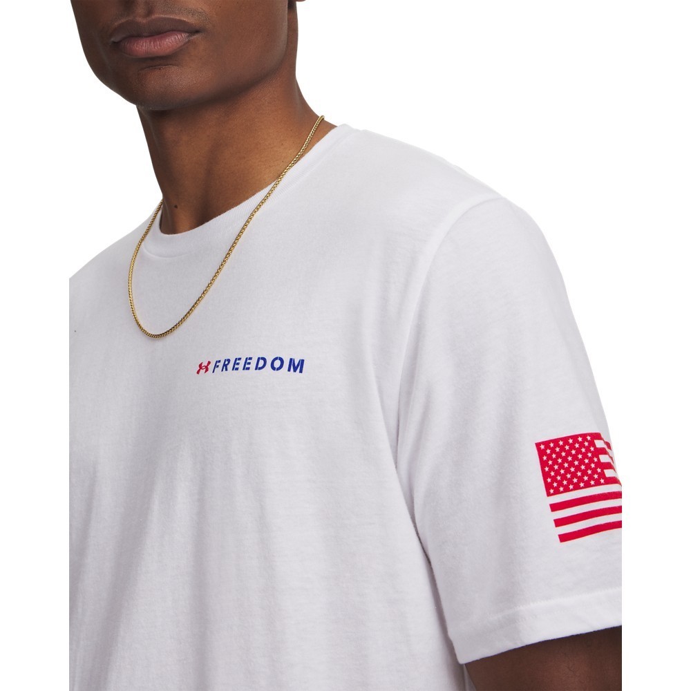 Under Armour 6004097 Men's UA Freedom Left Chest Short Sleeve Tee Graphic gallery