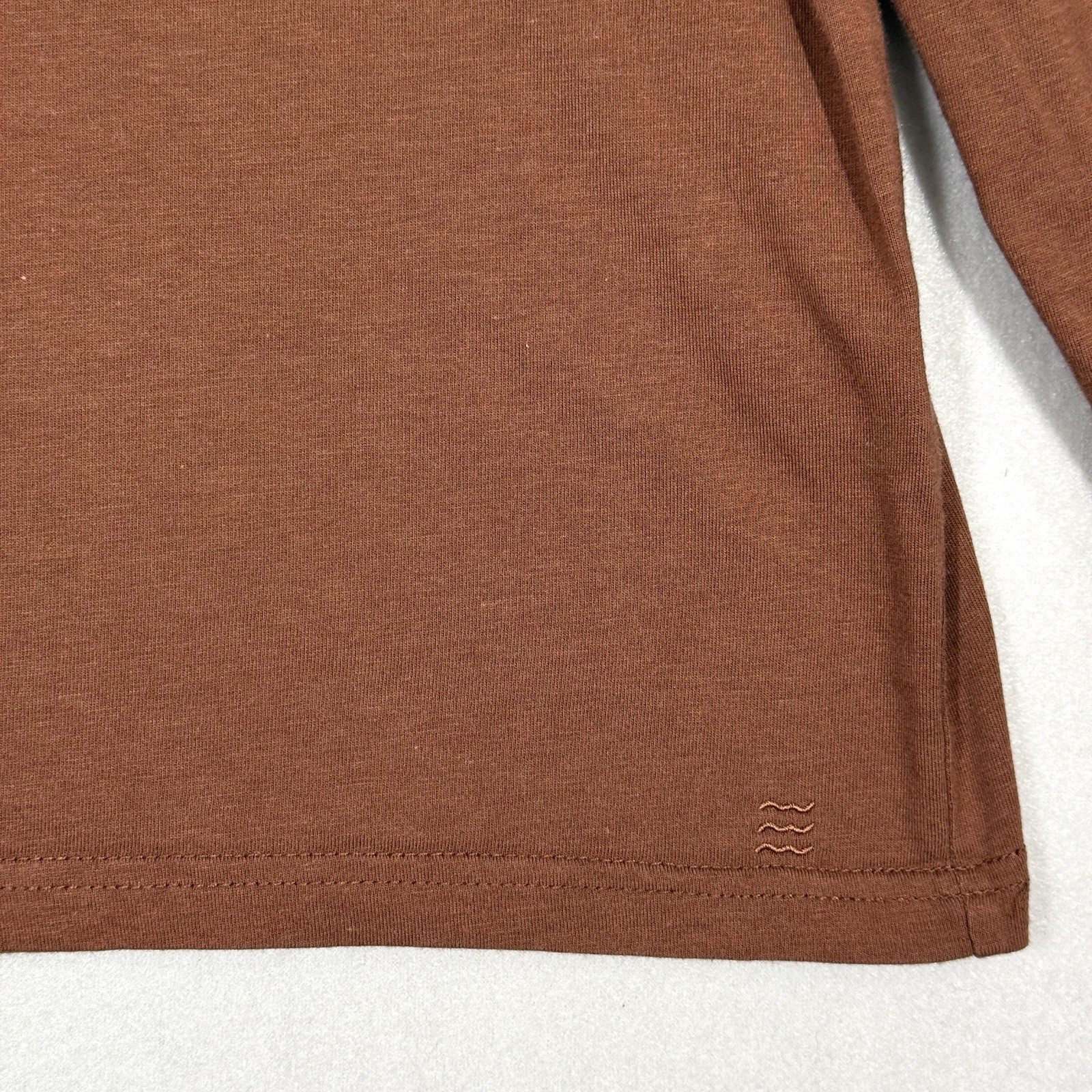 Free Fly Shirt Mens XL Henley Bamboo Blend Long Sleeve Rust Brown Minimalist gallery