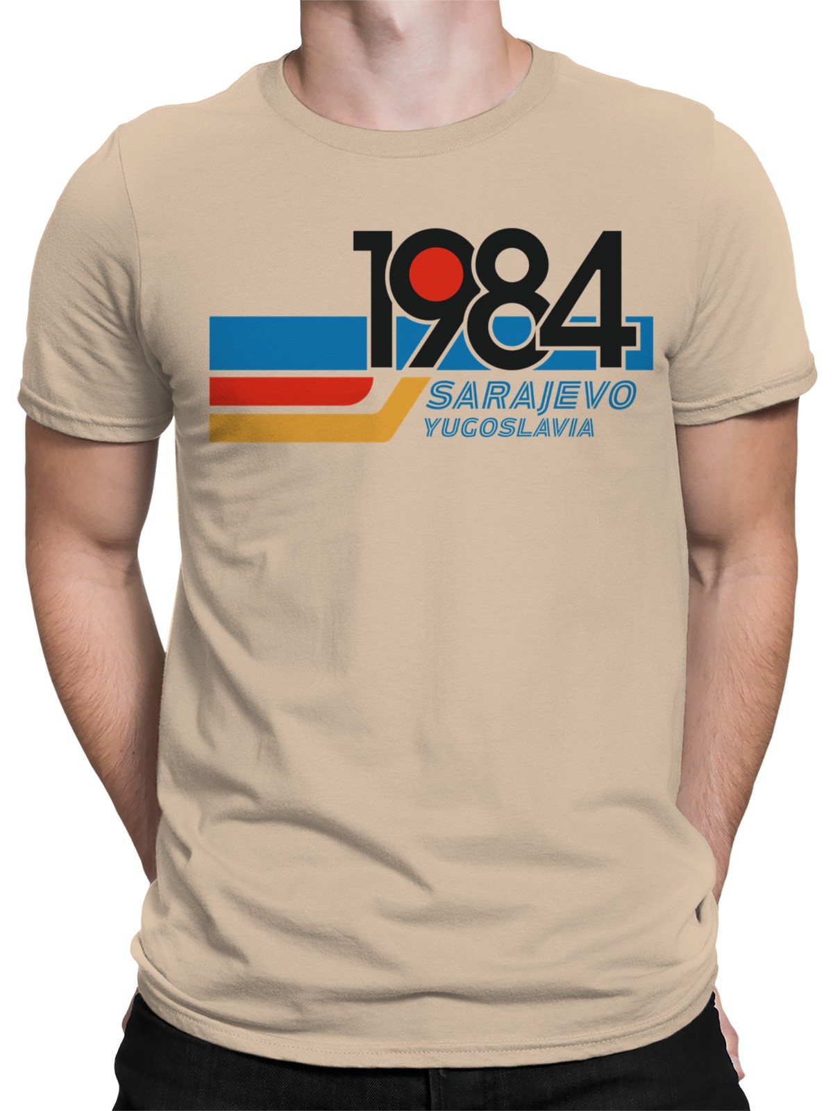 Sarajevo 1984 Retro Design Men's T-shirt gallery