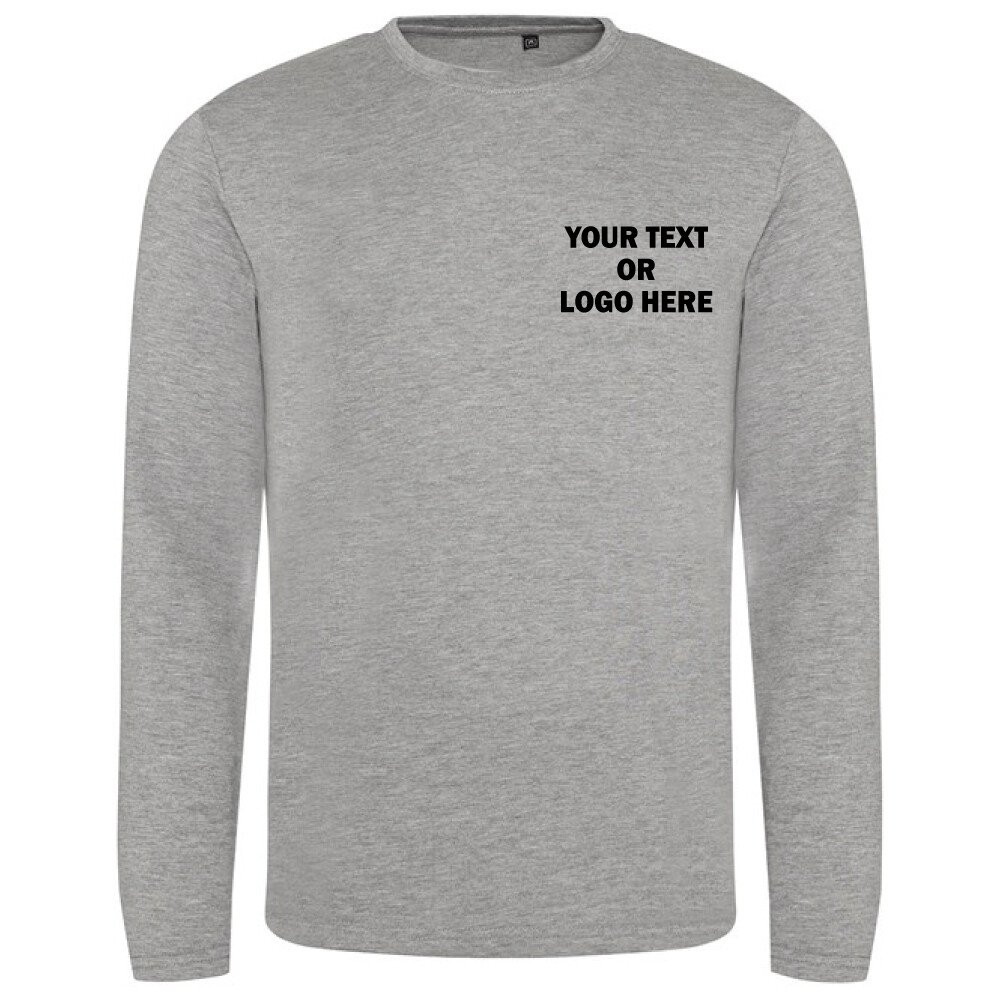 Personalised Custom printed Just t's AWDis Triblend t Long Sleeve Casual Gym gallery