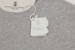 NWT Brunello Cucinelli Men 100% Crewneck Tee W/Logo Graphic Accents Size M A248