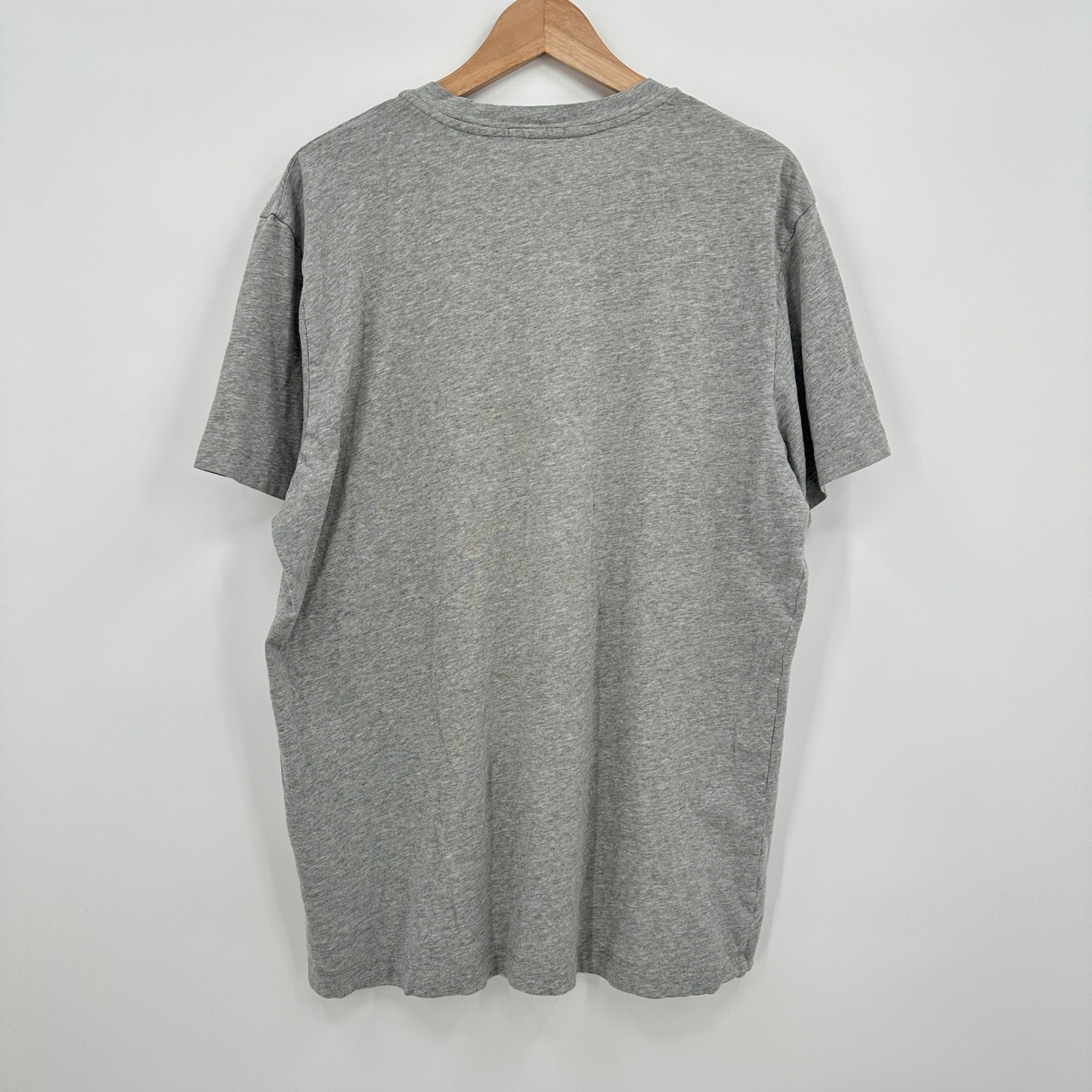James Perse Heather Grey V-Neck Cotton T-Shirt Men's Size 4 XL Made in USA gallery