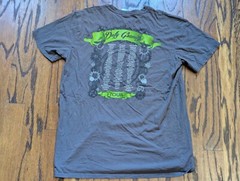 Wicked Defy Gravity Tour SHIRT (Large) 19×29 Green for Good Wizard of Oz