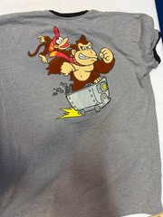 Universal Epic Universe Nintendo Donkey Kong Country Gray Ringer T-Shirt XXL