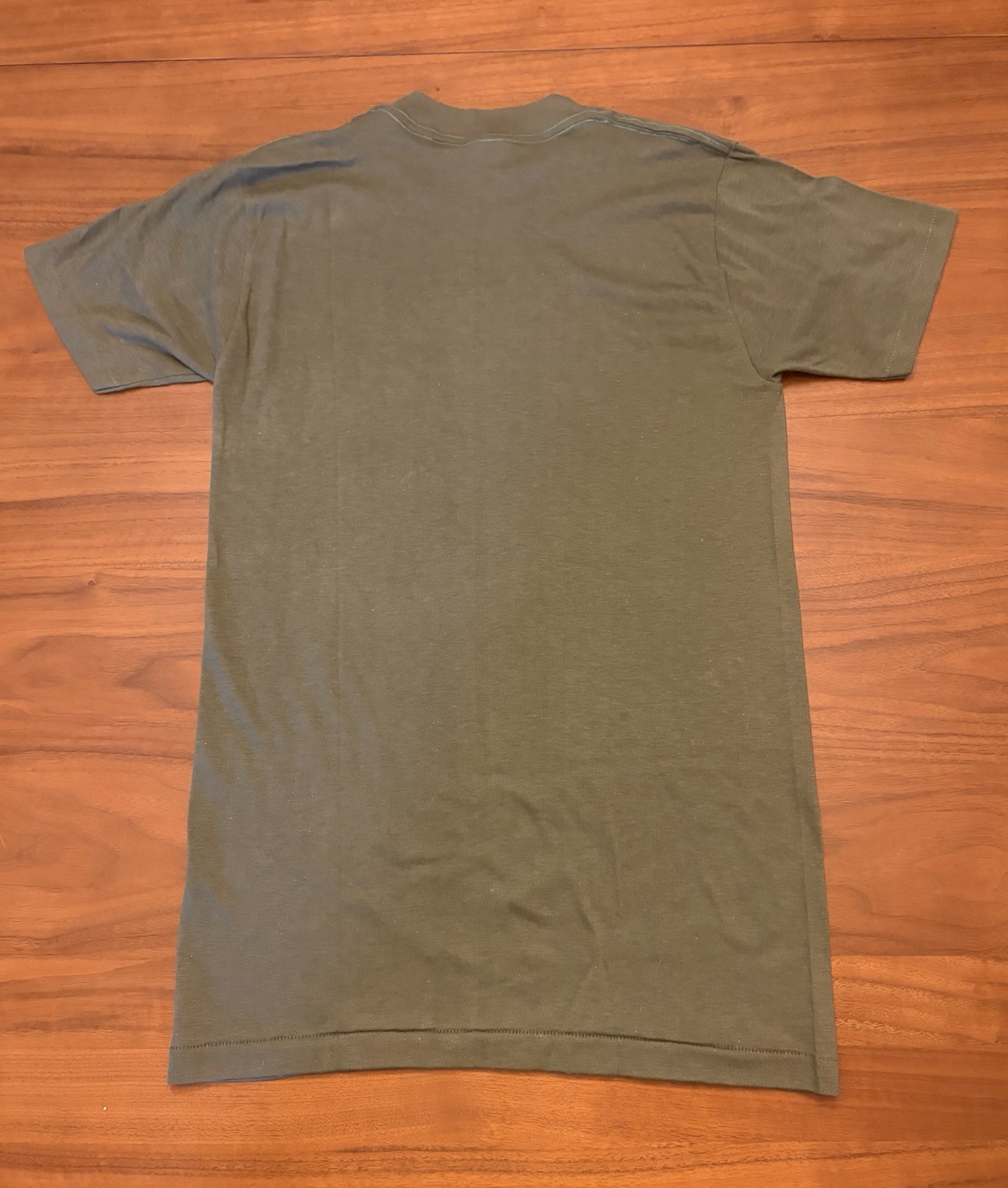 Vintage Devils In Baggy Pants Shirt Mens S/M Green 1st Brigade Team 80s Military gallery