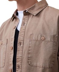 Cotton On Men’s Large Heavy Oversized Fit Overshirt In Sand Ripstop