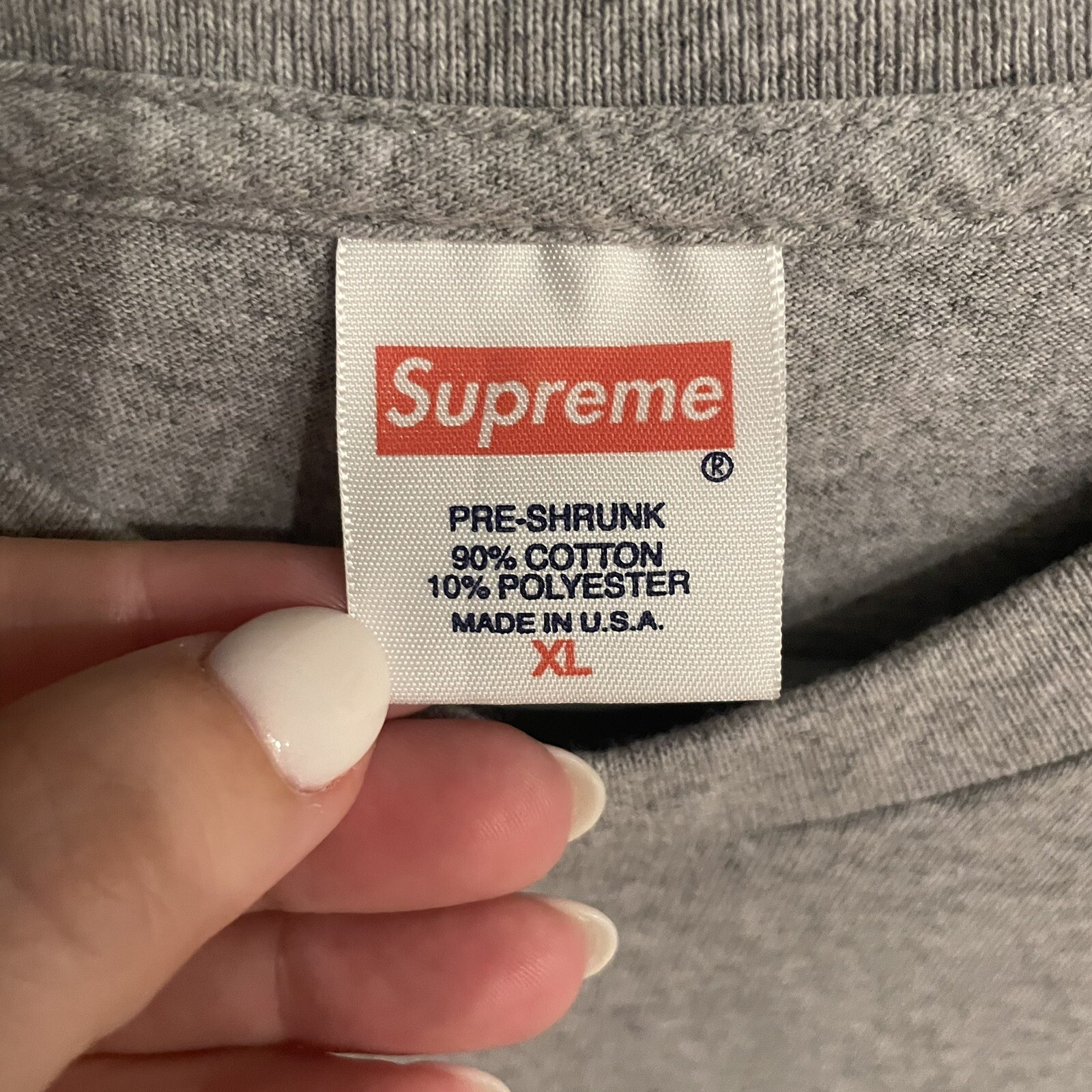 Supreme 16 “You Still Suck” T-shirt Tee Gray Size XL (Authentic) SS16 *FLAW* gallery