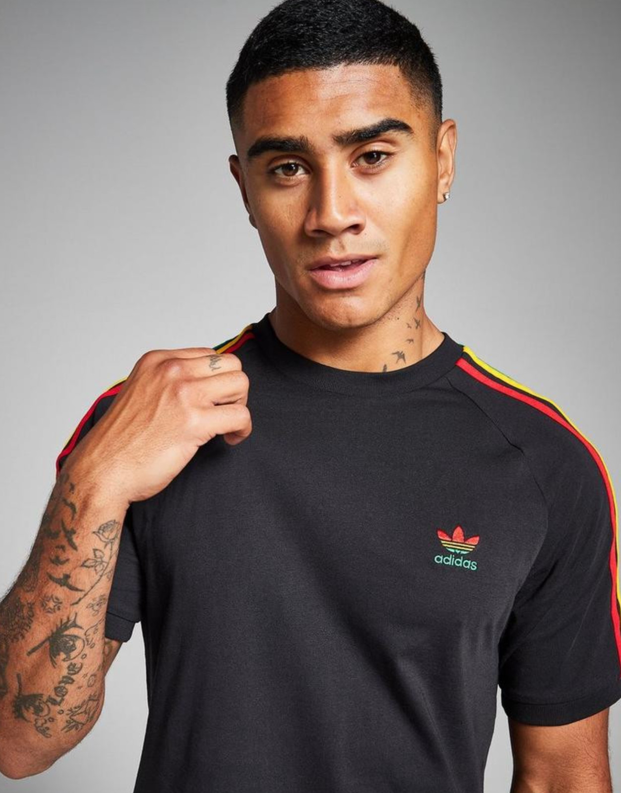 NEW MENS ADIDAS ORIGINALS CALIFORNIA 3 STRIPES TREFOIL SHIRT ~SIZE MEDIUM IN8772 gallery