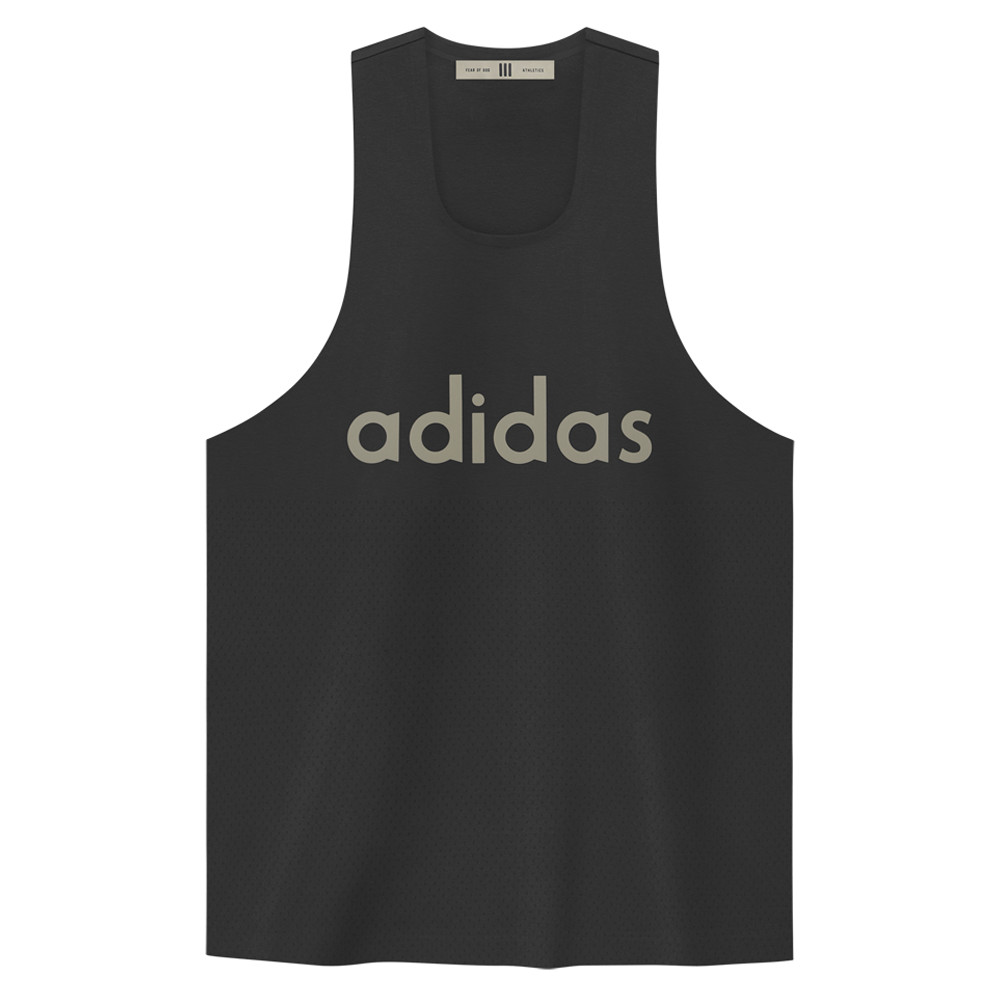 adidas Fear Of God Athletics Crew Neck Tank Top Mens Black Casual Athletic IM53 gallery