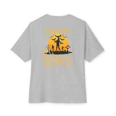 Halloween special back printed oversized round neck t shirt for Men