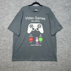 Video Game Tshirt Mens 2XL “Video Games Are Calling And I Must Go”Gift NEW