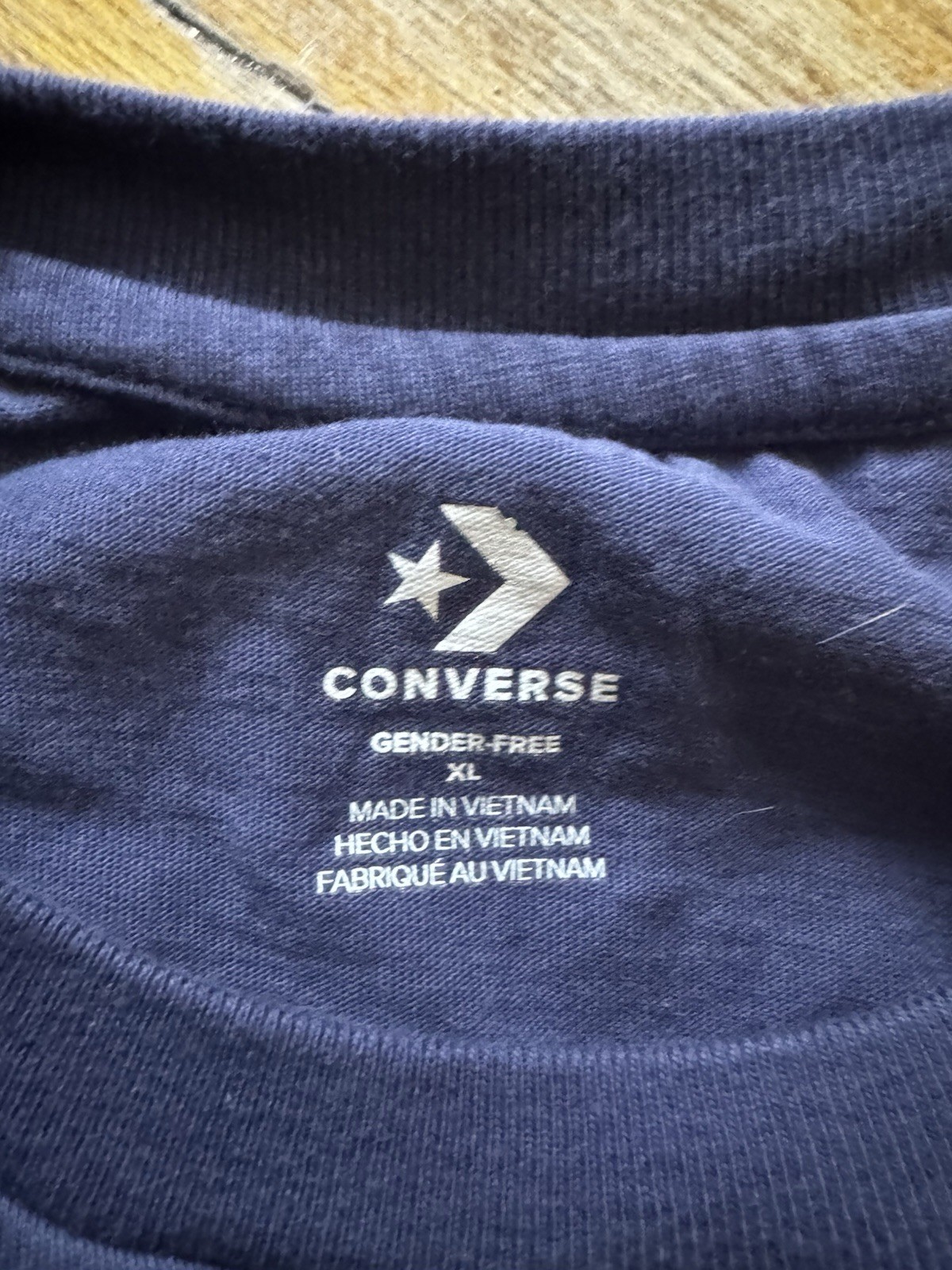 ConverseGo-To Star Chevron Standard Fit T-Shirt 'Navy Blue’ XL gallery
