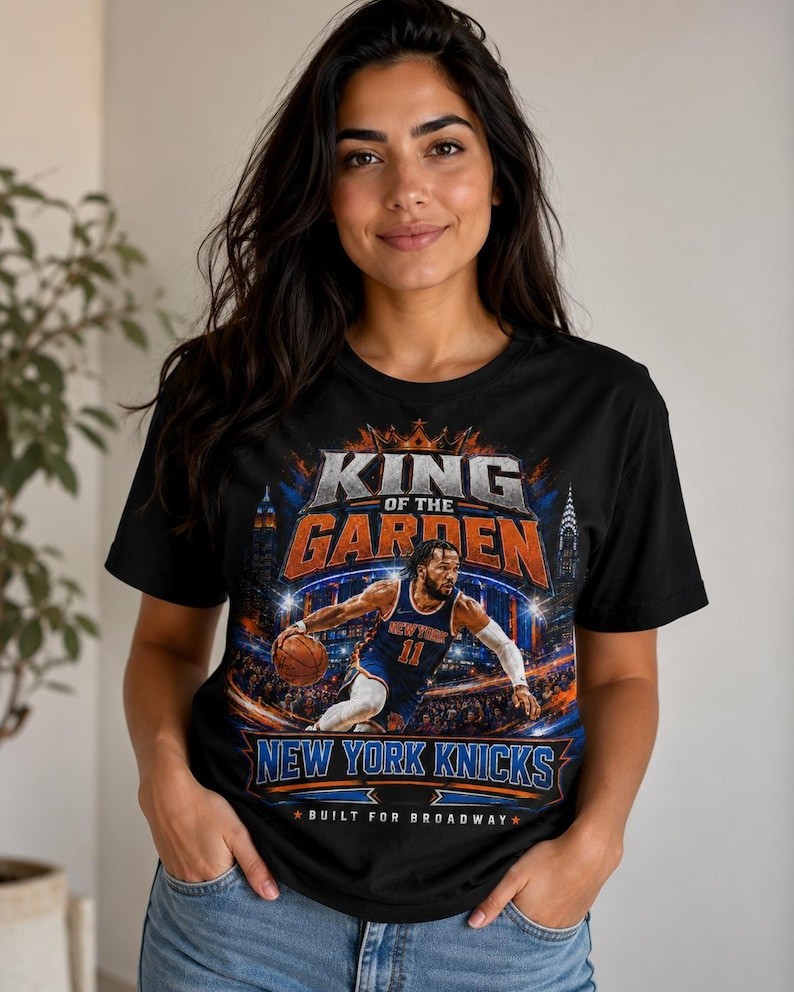 90s Vintage NY Hoops King of New York Streetwear Basketball Tee T-Shirt