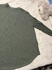 GoodMan Brand Long Sleeve Tee olive Green Color XL Size Good Man