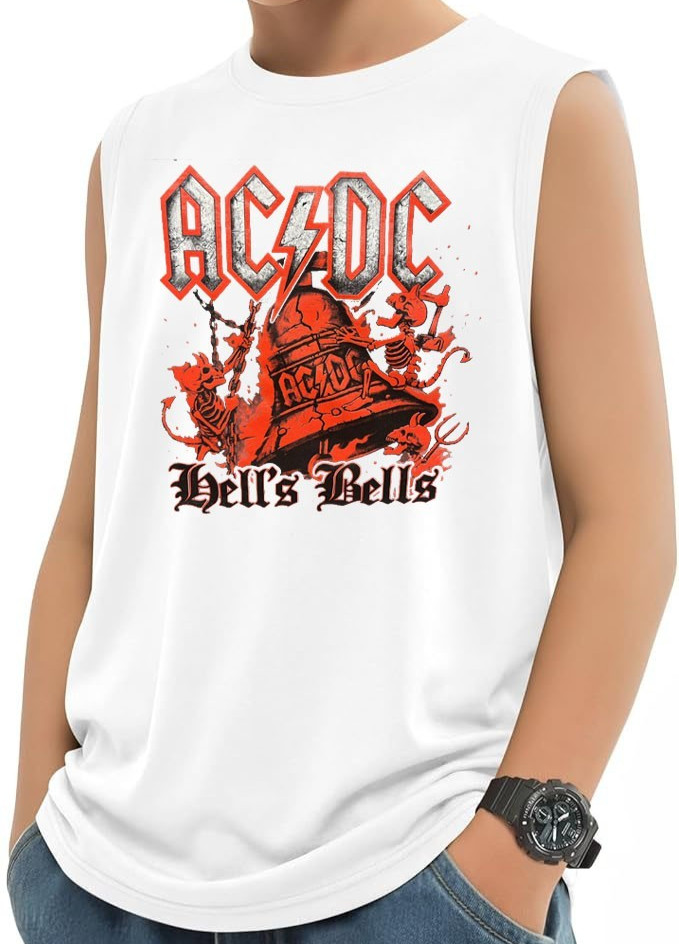 AC/DC Rock Band Youth's Muscle Shirts (Multiple Designs & Color) gallery