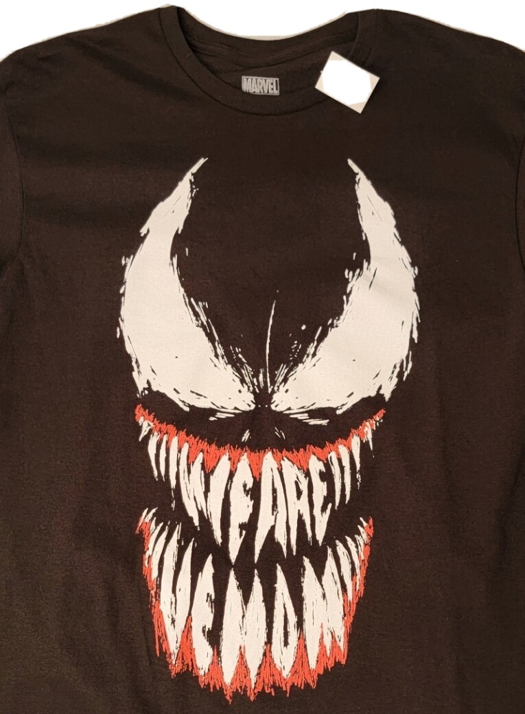 MARVEL VENOM Shirt Mens Extra Large XL Black MCU Comics WE ARE VENOM NWT gallery
