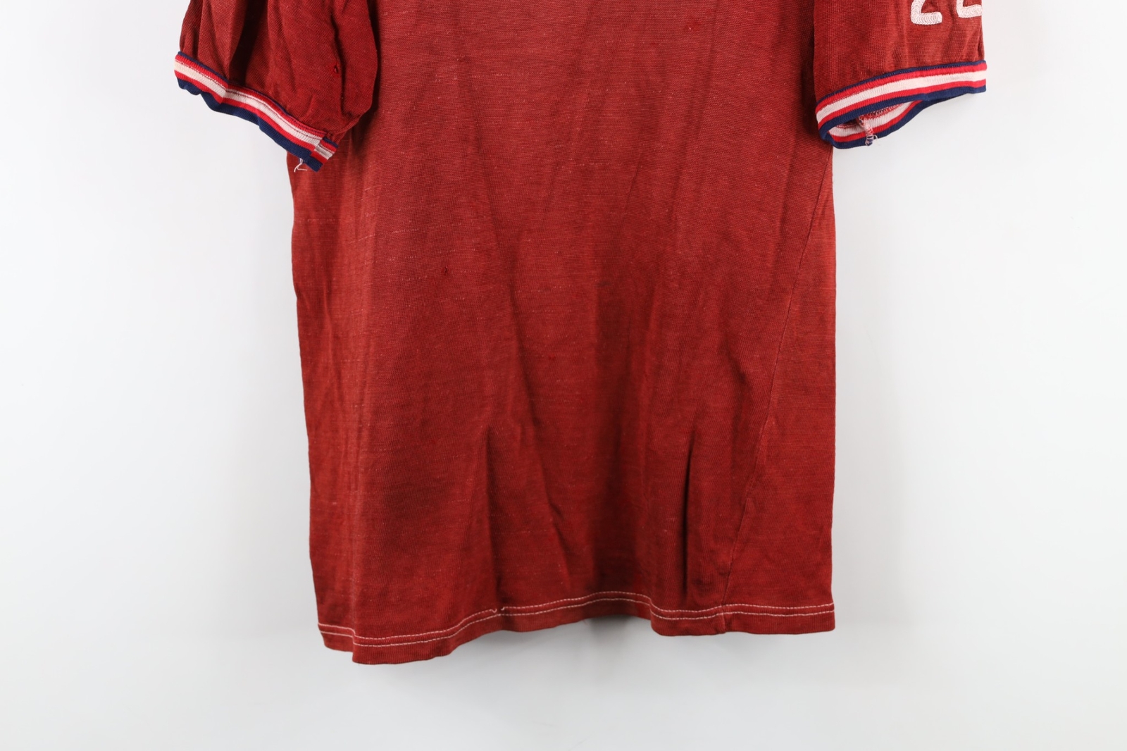 Vintage 40s 50s Mens S Rayon Durene Knit Chain Stitch Salem Jersey T-Shirt USA gallery