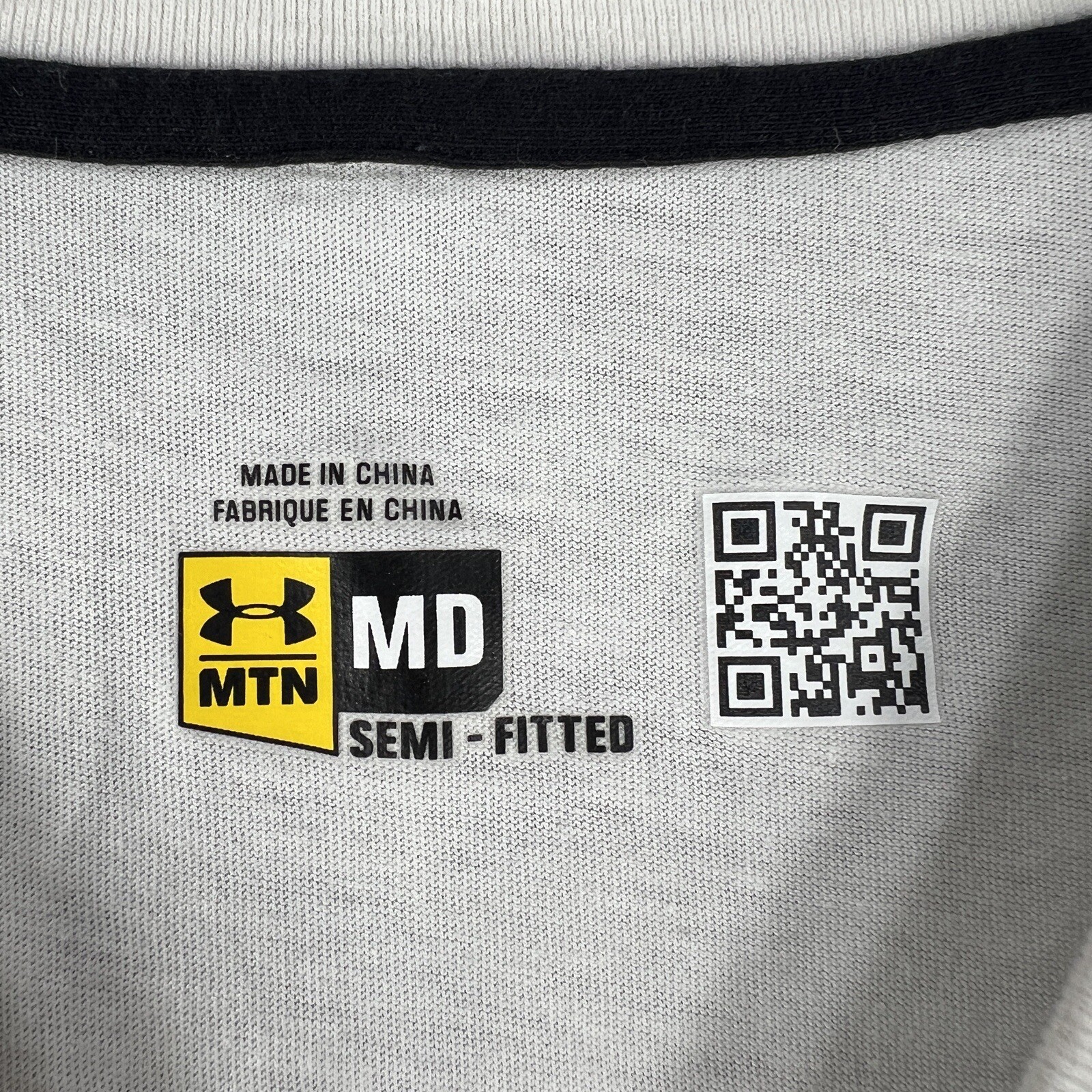 Under Armour Mens Shirt Medium White Mountain Semi-Fitted Short Sleeve White gallery