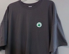 Boston Celtics Clover Logo Embroidered Adult T-Shirt S-6XL, LT-4XLT New