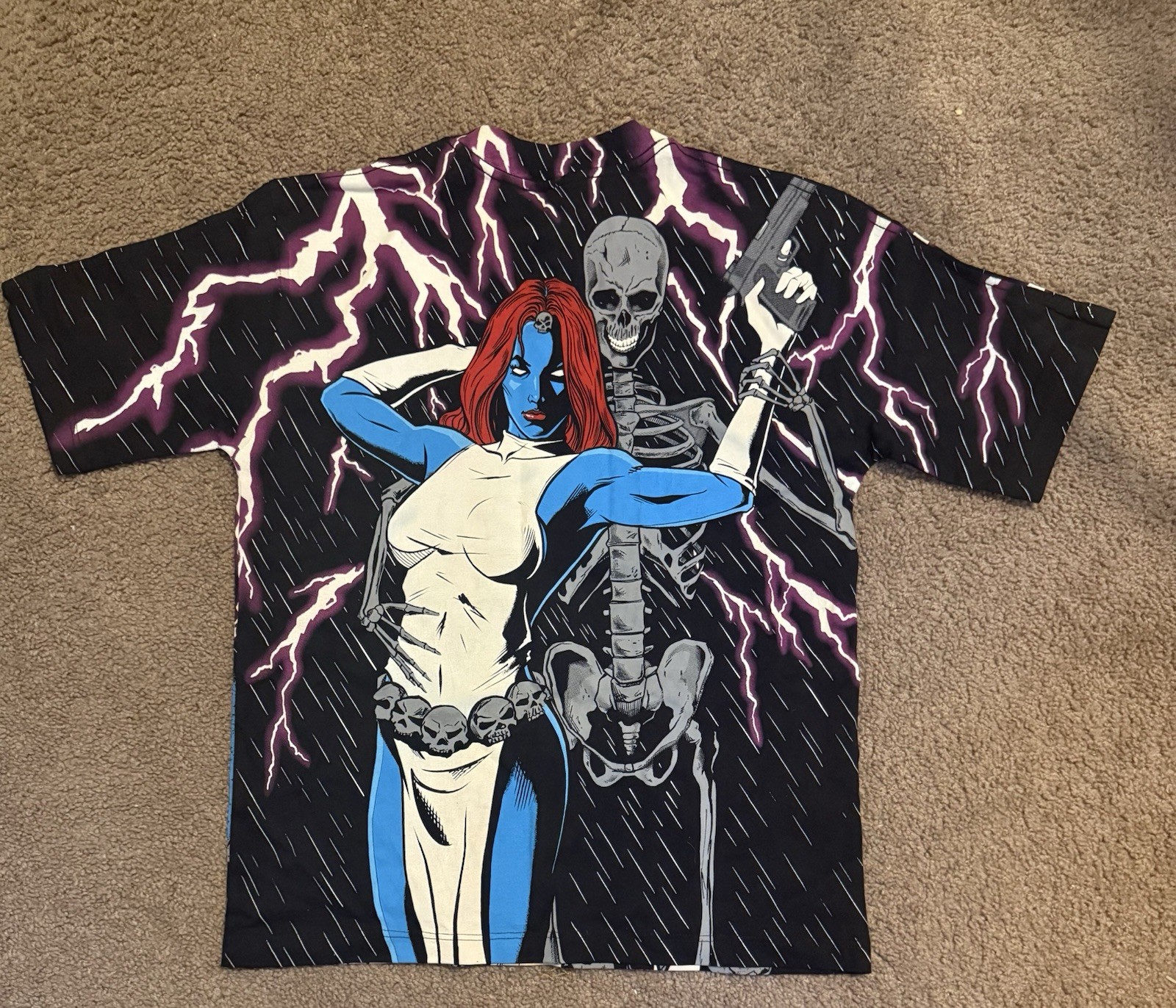 Marvel X-men Mystique Chronic Images T-Shirt Black Small gallery