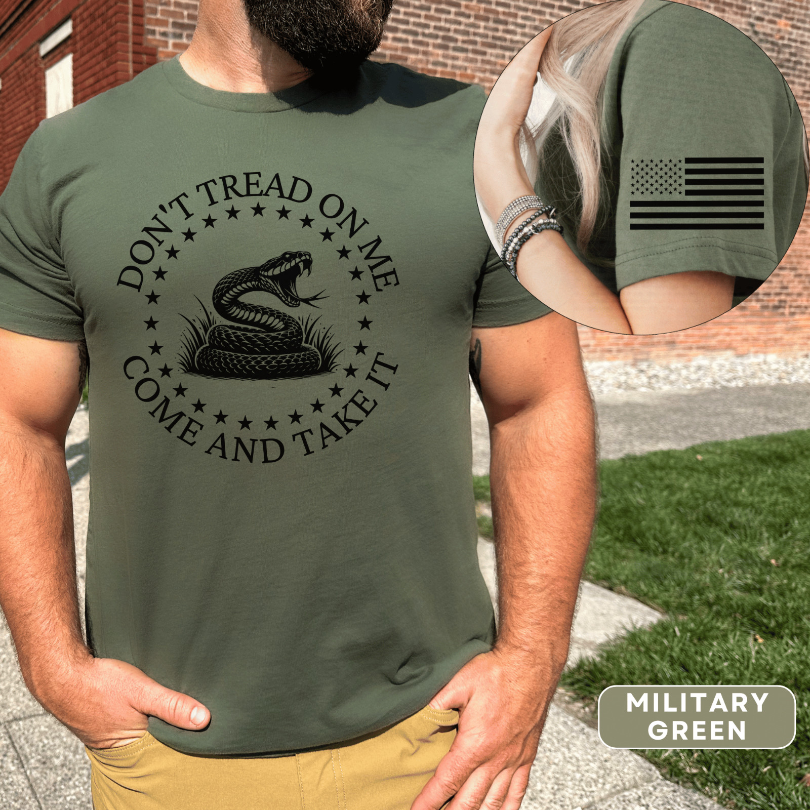 Don't Tread on Me Come and Take It Patriotic Shirt gallery
