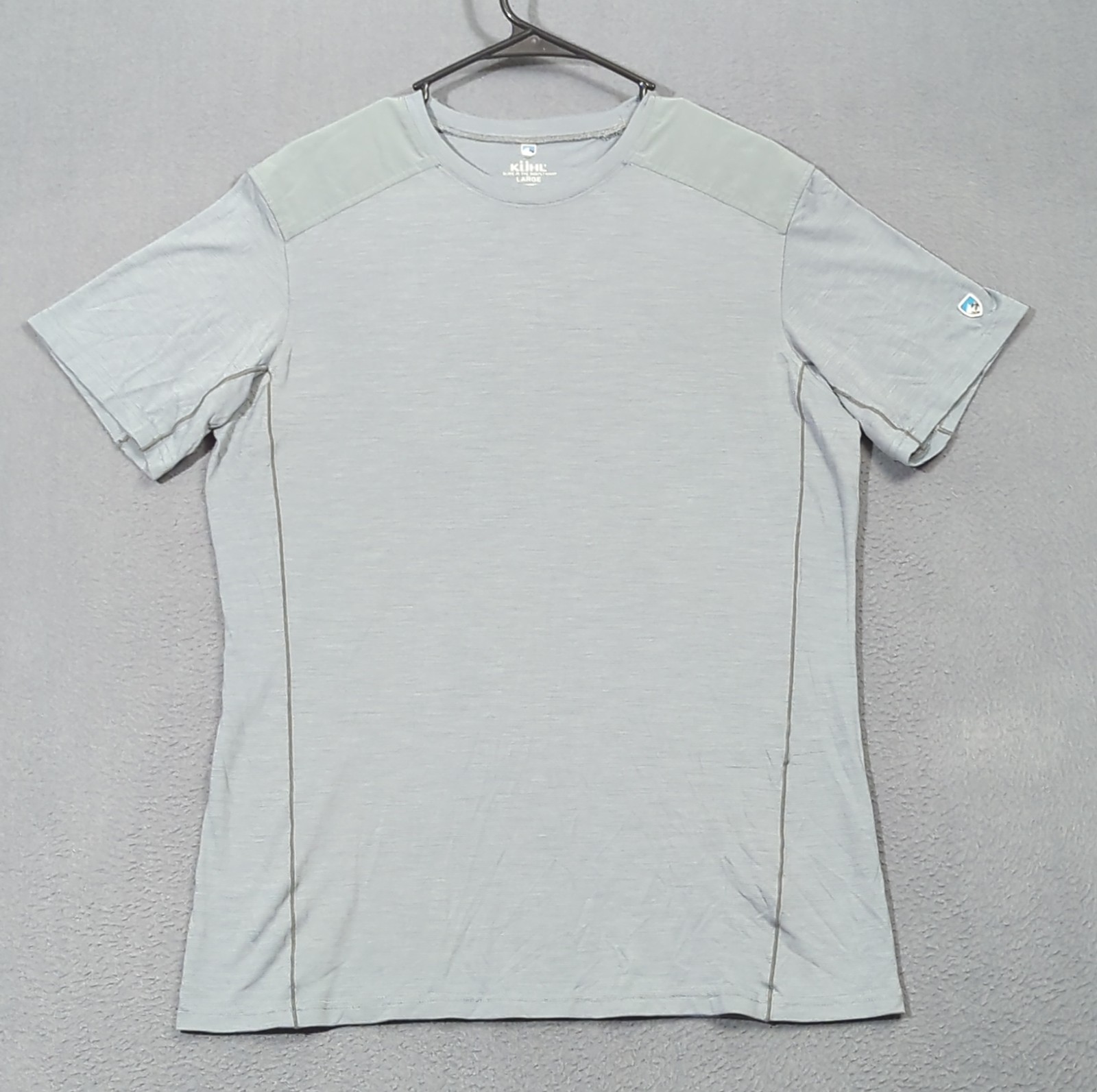 Kuhl T-Shirt Men's L Gray Short Sleeve Merino Wool Blend Performance Outdoor gallery