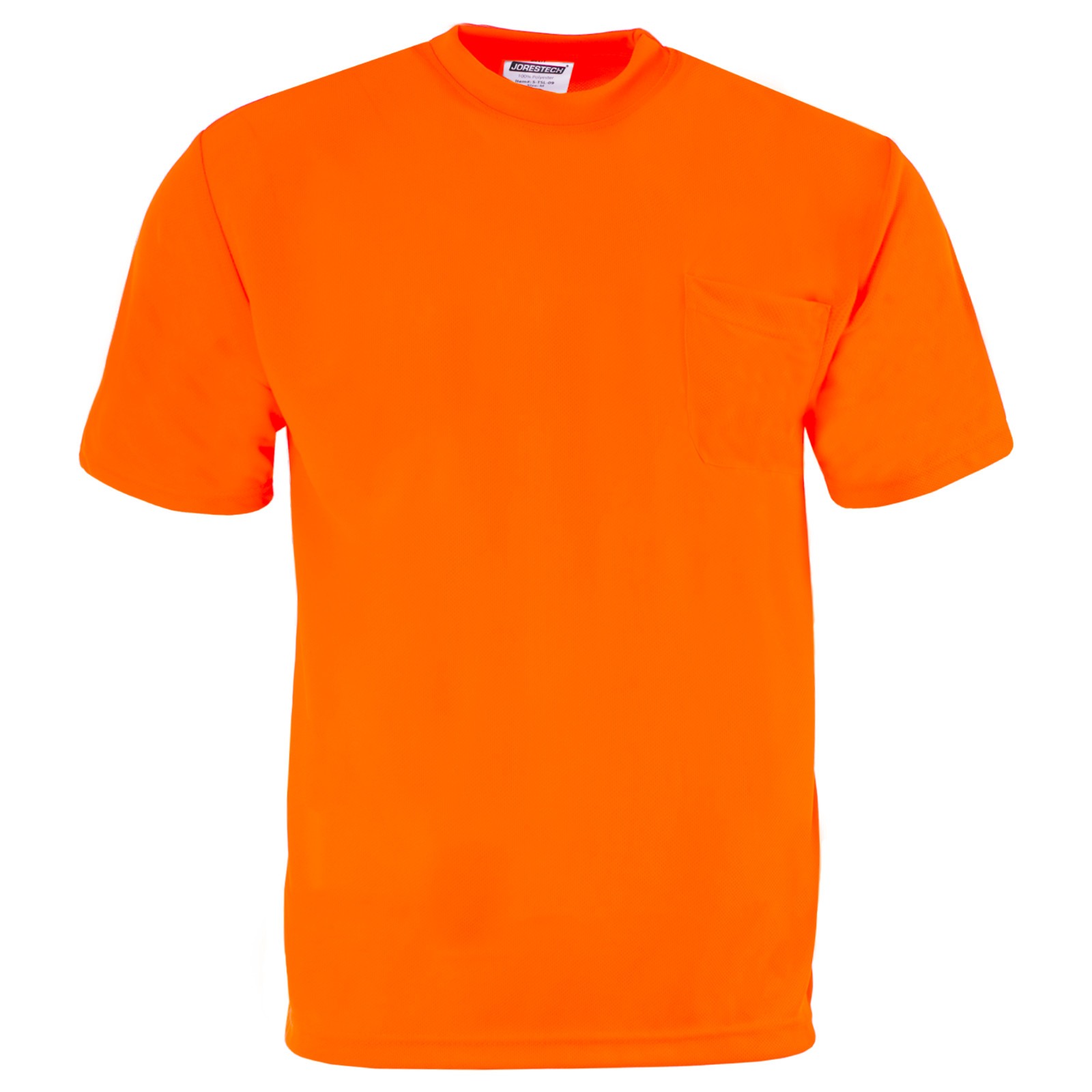 Hi Vis Orange Safety T Shirts Fast Drying Short Sleeve JORESTECH gallery