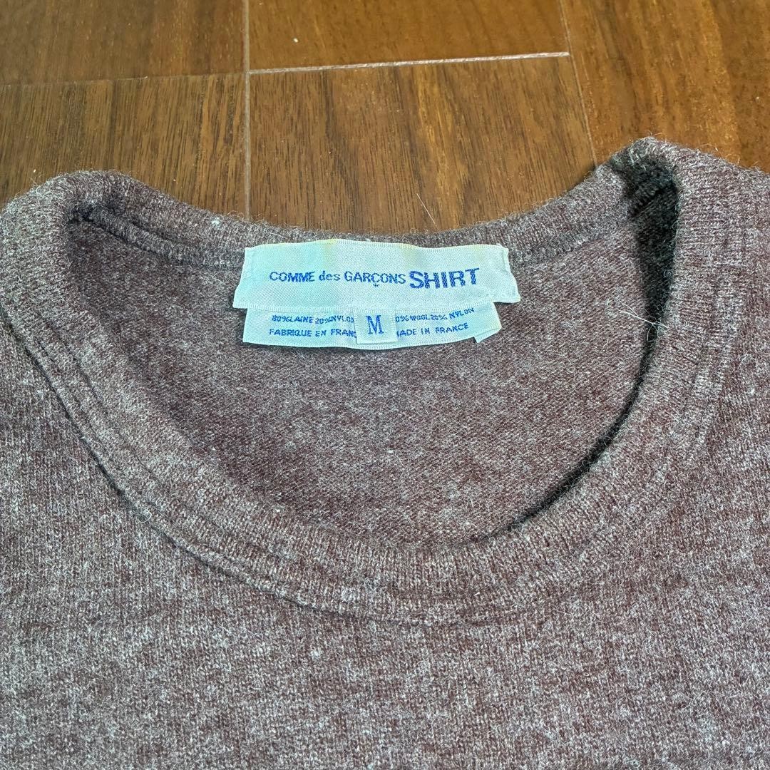 COMME des GARCONS SHIRT Wool-Nylon Knit M Brown France Used gallery