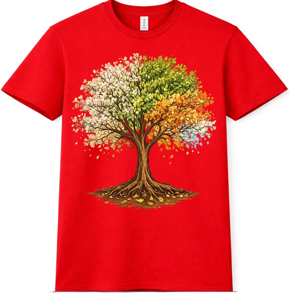 Tree Four Seasons T Shirt Spring Summer Fall Winter Nature Graphic Tee gallery