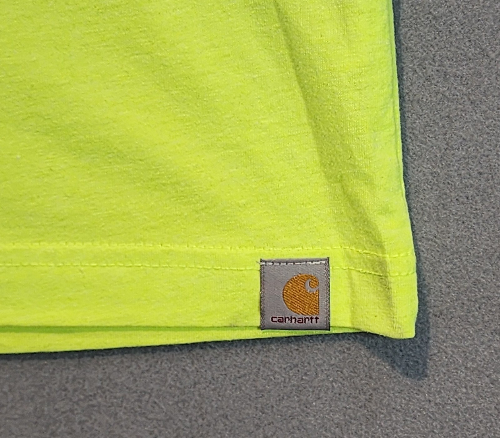 Carhartt Hi Vis Safety T Shirt XL Lime Yellow ASC Sabertooth Logo NWT gallery