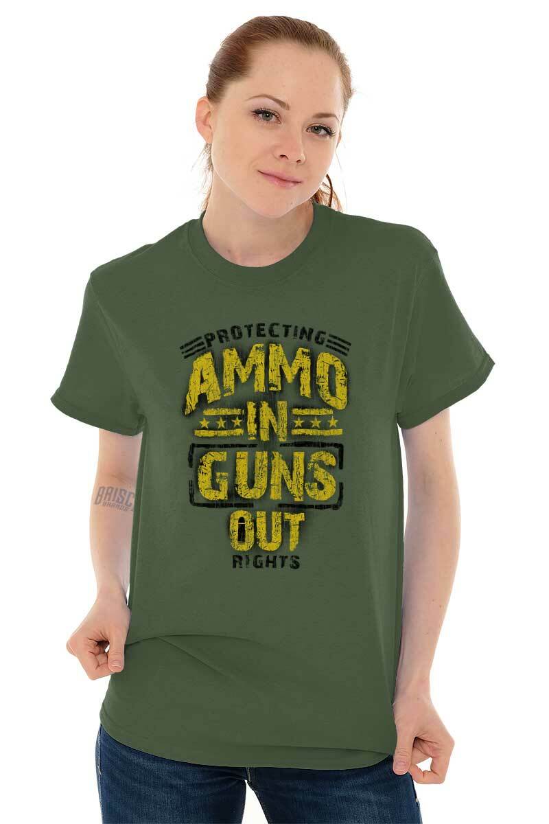 Protect 2nd Amendment Gun Rights Pro 2A Gift Womens or Mens Crewneck T Shirt Tee gallery
