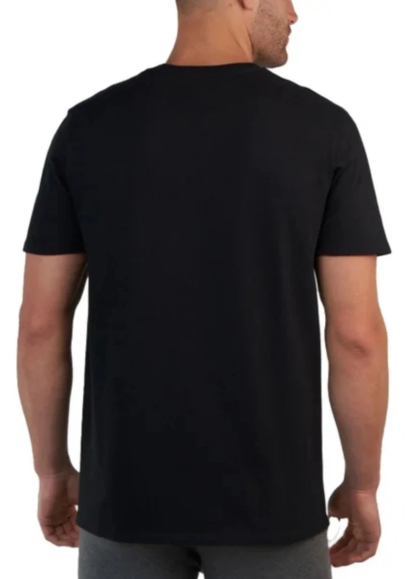 Kirkland Signature Men's 6-Pack Crew Neck Lightweight Tee, Black, Size S gallery