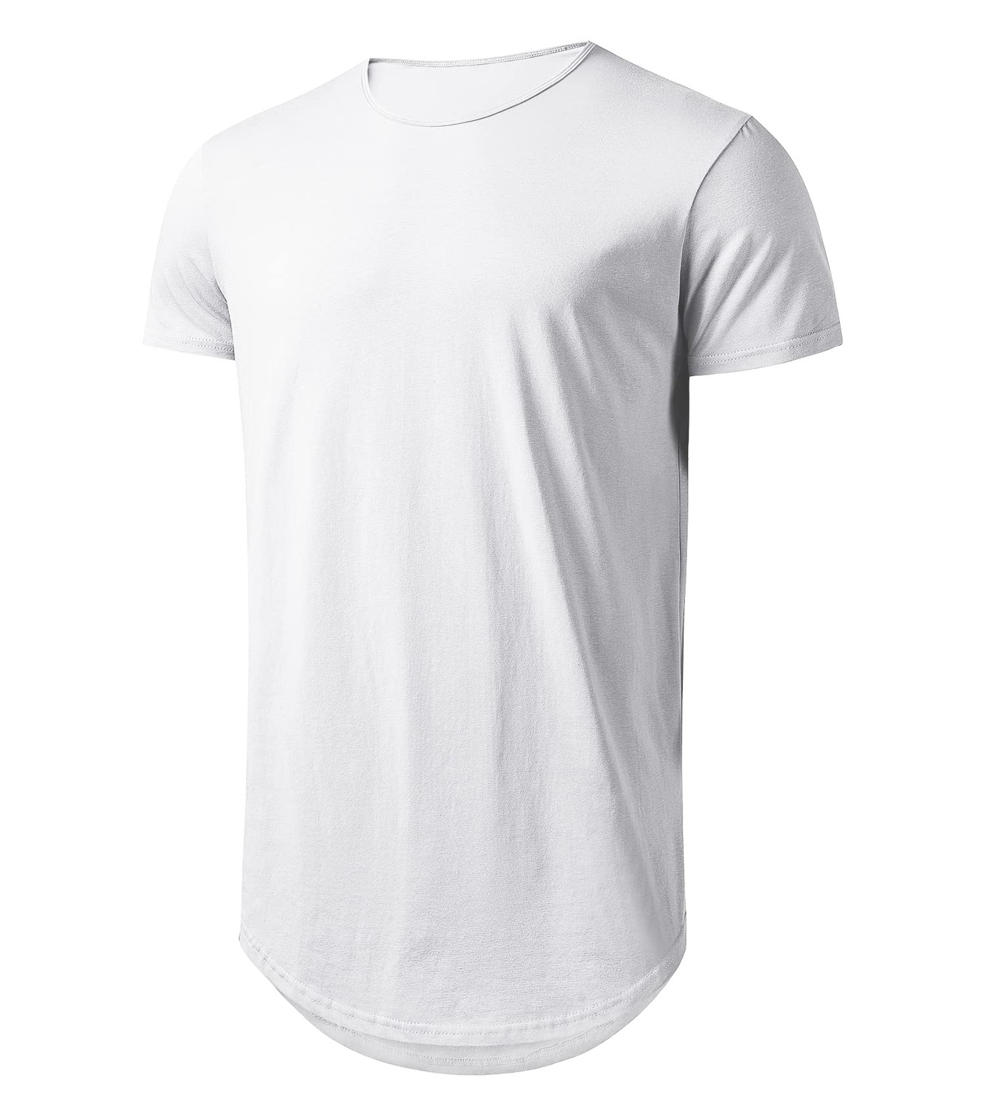 Mens Long Shirts for Men Extra Long T Shirts Mens t-Shirts Longline Hipster R... gallery