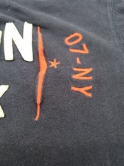 Sean John Large Blue Graphics Men Patch Logo Men Shirt.#47376