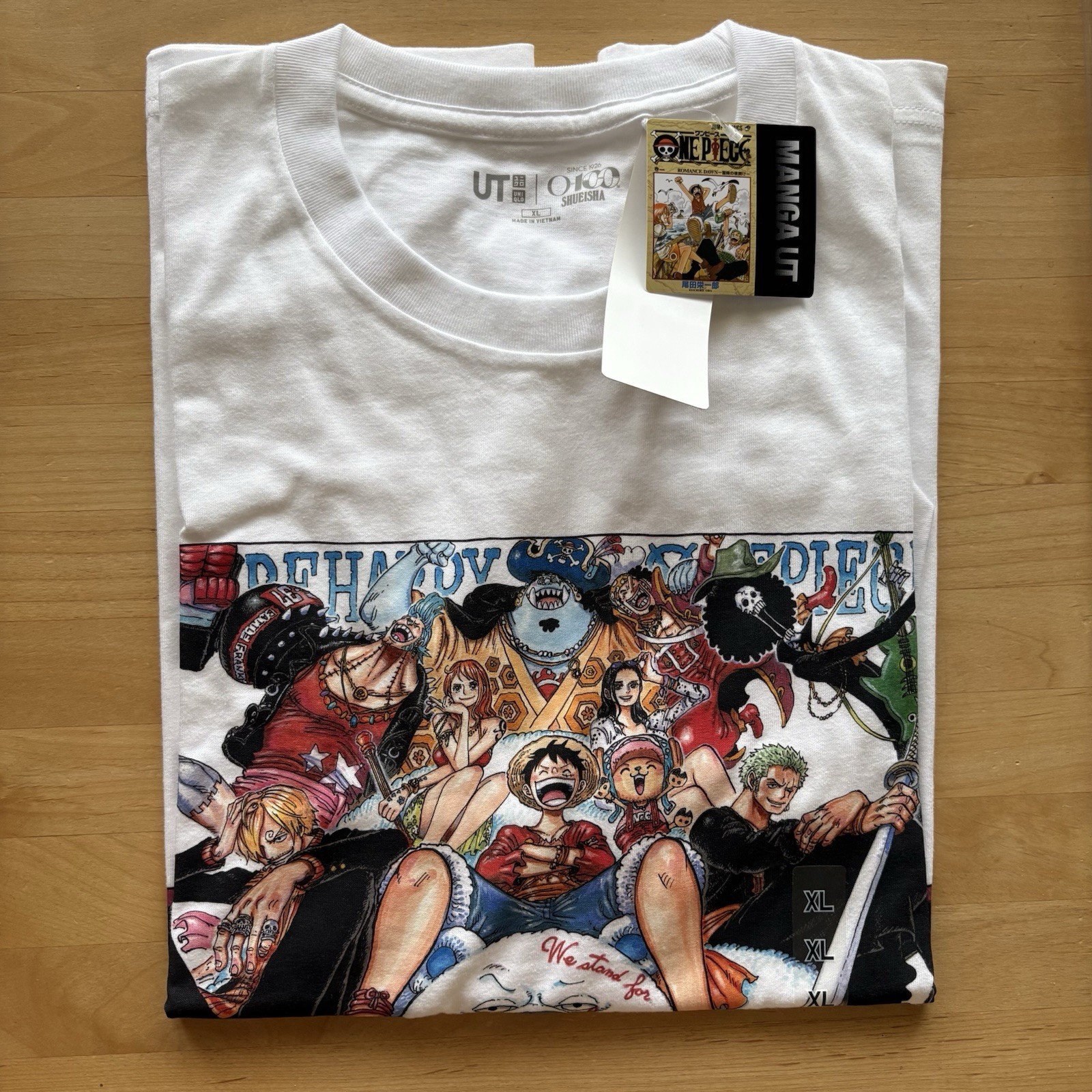 UNIQLO One Piece Shonen Jump UT Graphic T-Shirt XL Men White from Japan New gallery