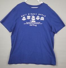 Disney Parks XL Embroidered TShirt Walt Disney World Mickey Mouse & Famous Quote