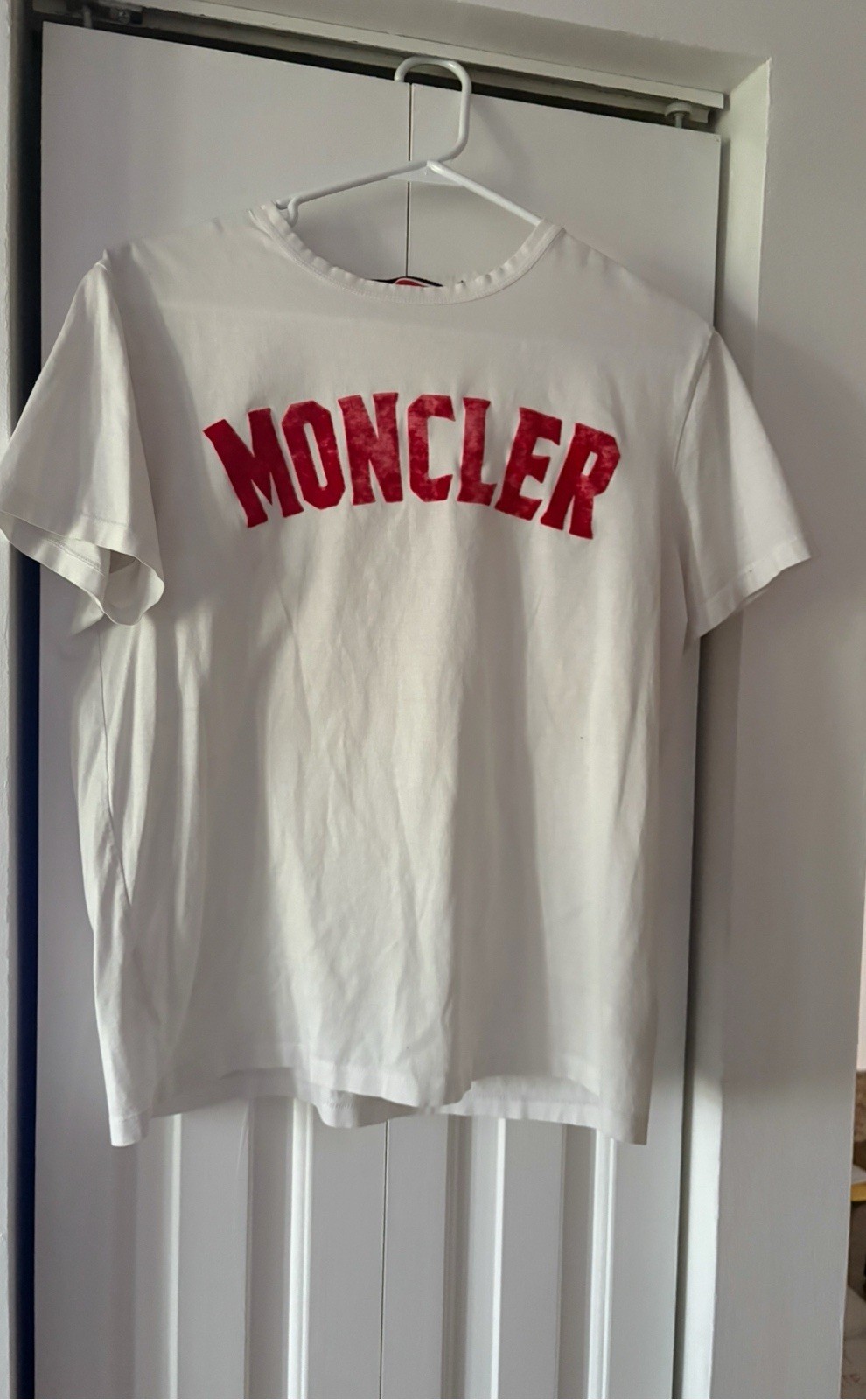 MONCLER T-shirt cotton White . See Picture And Read Description