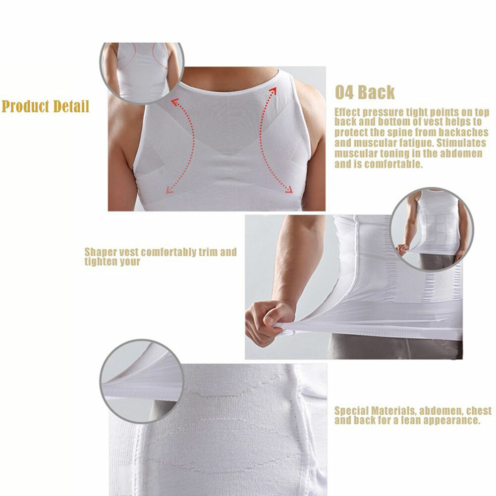 Fajas Para Hombres Faja Reductora De Hombre Men Body Shaper Abdomen Control Tee gallery