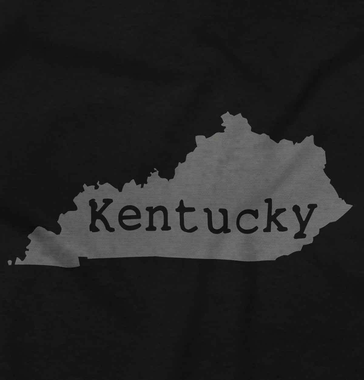 Kentucky Map Shape Vacation KY Pride Gift Adult Short Sleeve Crewneck Tee gallery
