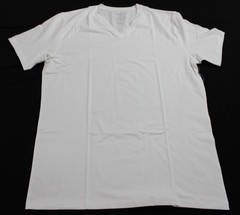 Mack Weldon Men’s Solid V Neck Short Sleeve T-Shirt EJ3 Bright White Large NWT