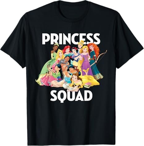 Disney Princess Squad Group T-Shirt Size S – 5XL Gift For Friends