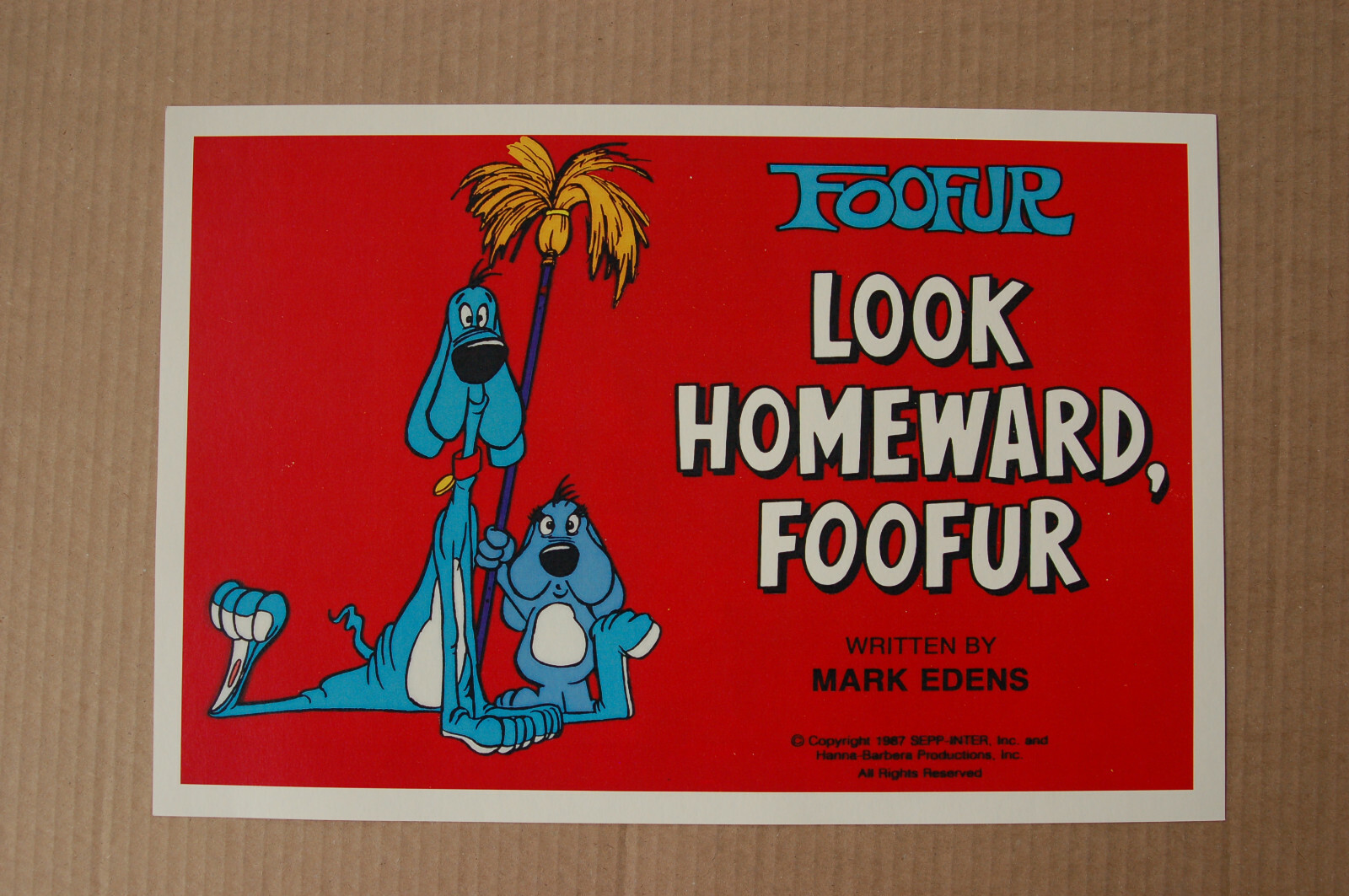 Foofur Show Lobby Card Size TV Show Promotional Poster