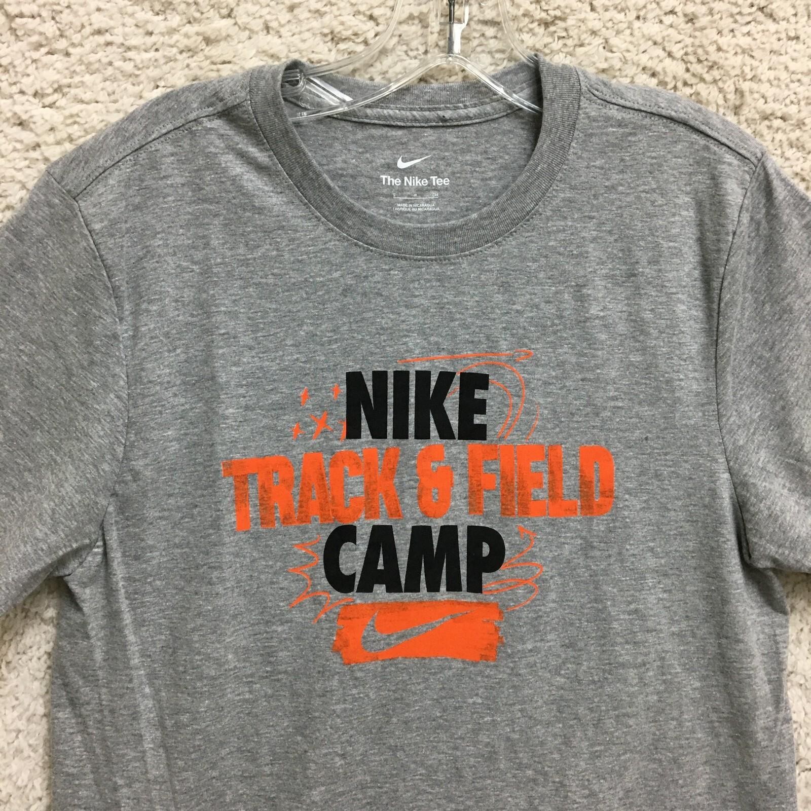The Nike Tee Shirt Small Adult Gray Track & Field Camp Crewneck Pullover Mens S gallery