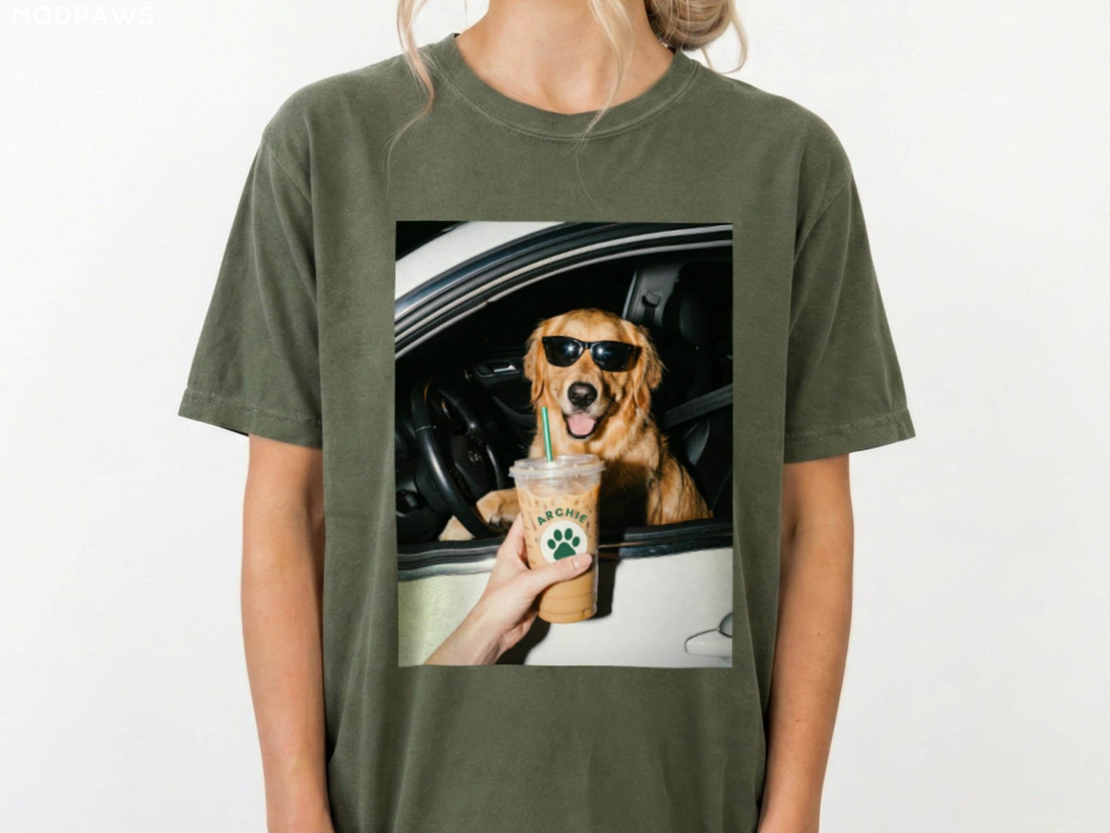 Custom Pet Photo Iced Coffee Shirt Personalized Dog Mom Tee Gift gallery