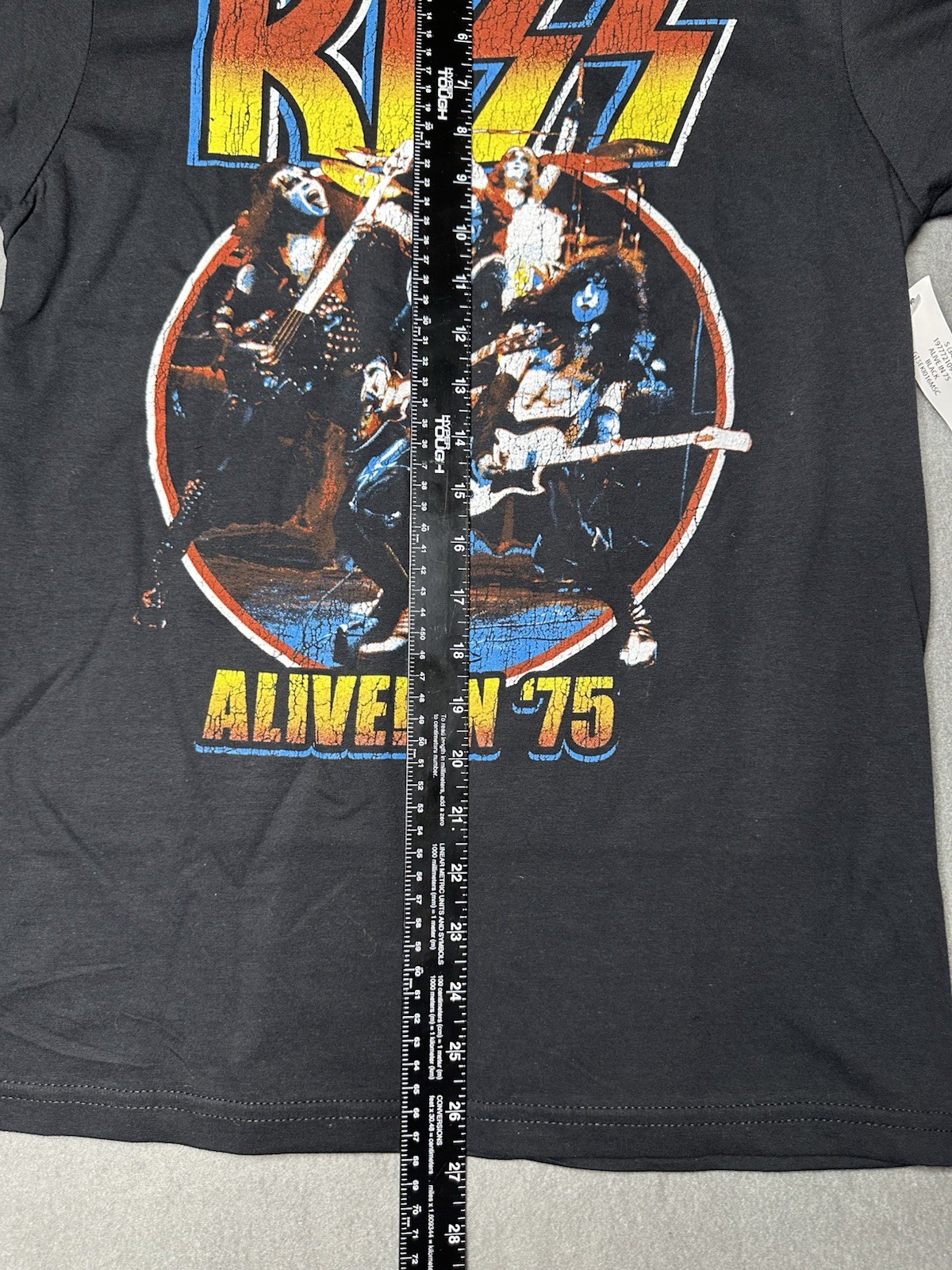 Men's KISS Alive In 75 Graphic Crew Neck T-Shirt Tee Medium S 34/36 NEW NWT gallery
