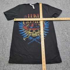 Extra Large Luke Combs Tour Shirt Black Skull Country Music Concert Graphic Tee