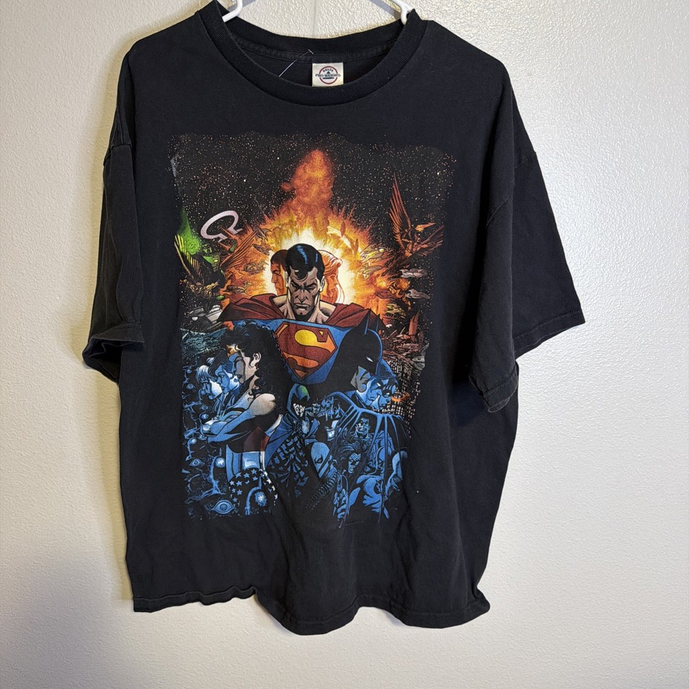 VINTAGE SUPERMAN DELTA PRO WEIGHT XL ETHAN VAN SCIVER ART T-SHIRT