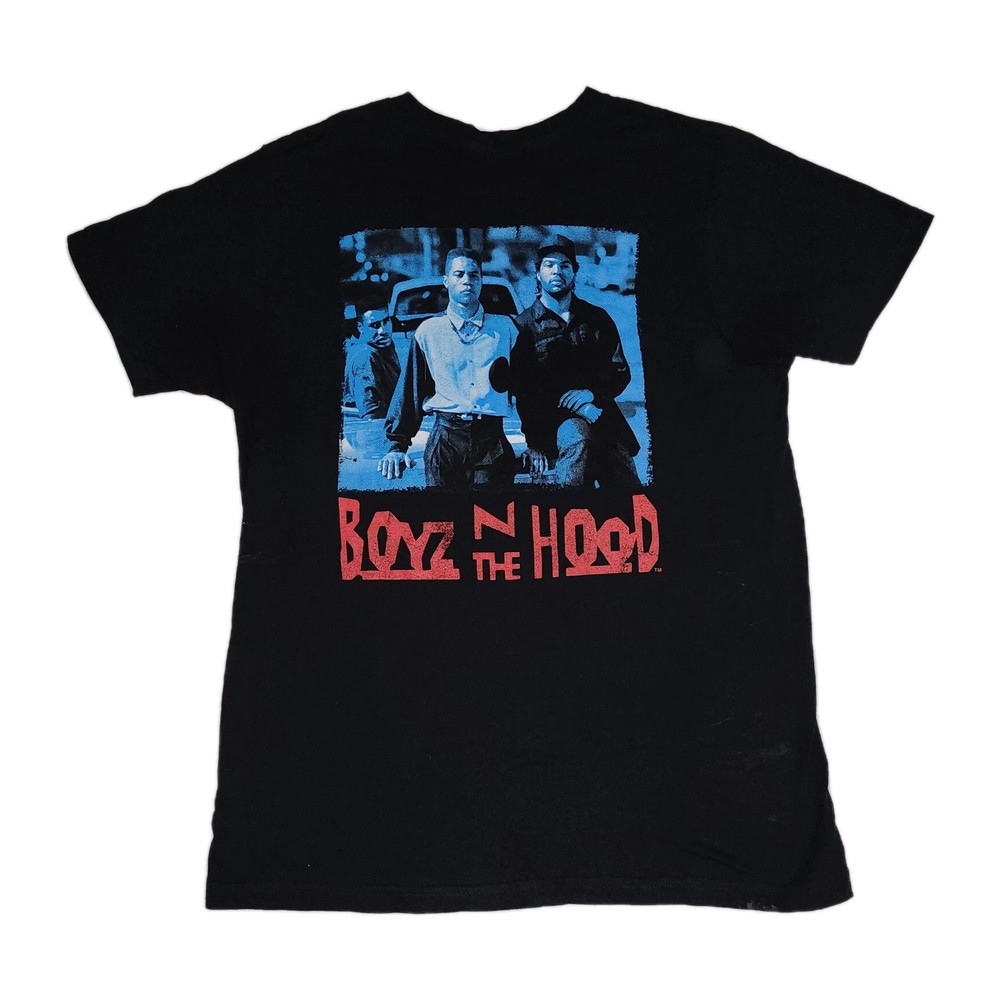 Boyz N The Hood Ice Cube Ripple Junction Dough Boy Tre Black Graphic T-Shirt M