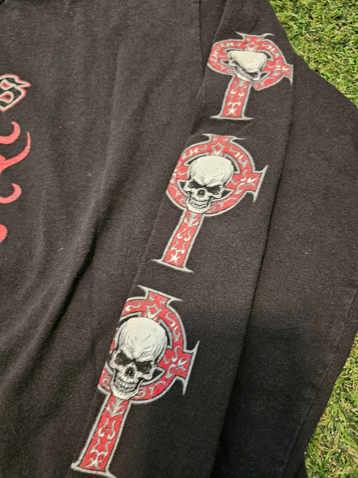 2009 Sturgis Black Hills Rally 69th Annual Black Red Skull Shirt L Large 2000s gallery