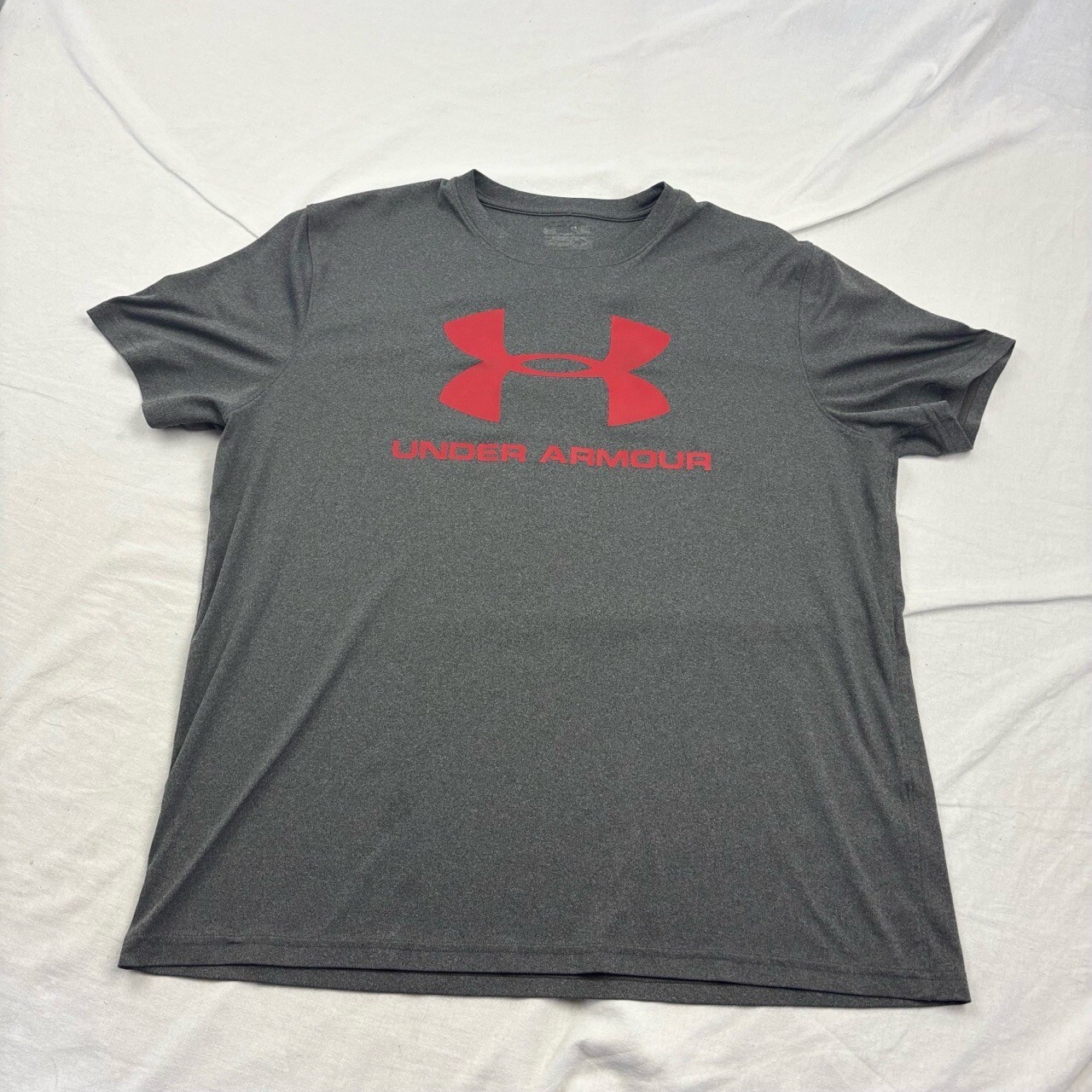 Under Armour Unisex Casual T-Shirt Charcoal Short Sleeve Large